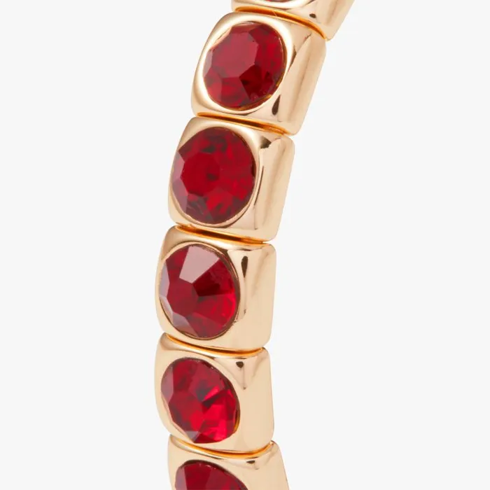 Bracelets Women Alex And Ani Crystal Stretch Bracelet Ruby Gold