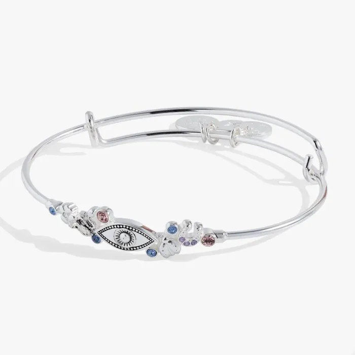 Bracelets Women Alex And Ani Evil Eye Inline Bangle Silver