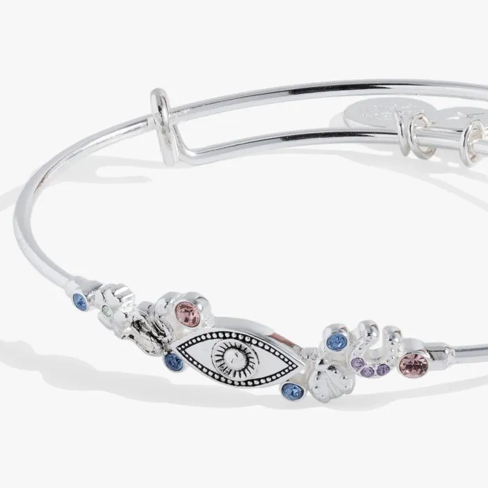 Bracelets Women Alex And Ani Evil Eye Inline Bangle Silver