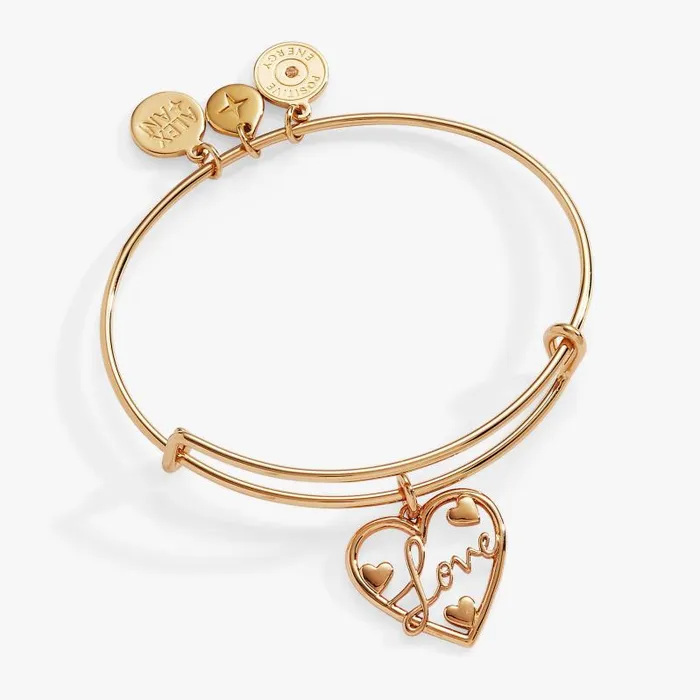 Bracelets Women Alex And Ani Love Bangle Gold