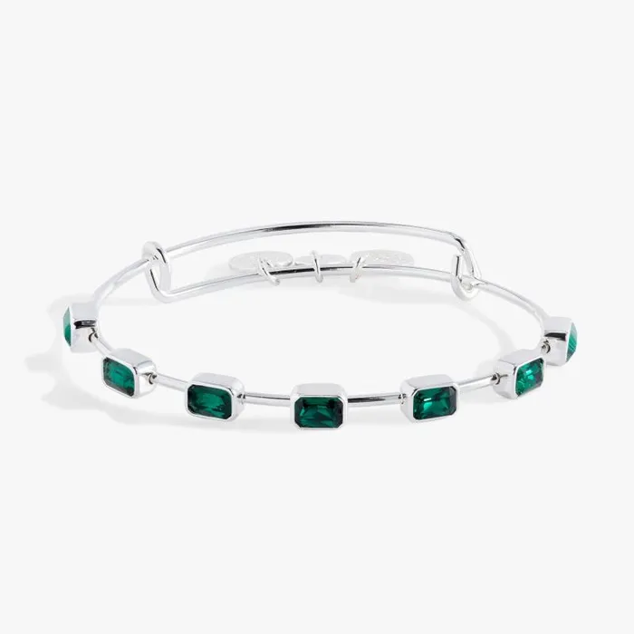 Bracelets Women Alex And Ani May Birthstone Emerald Cut Bangle Gold