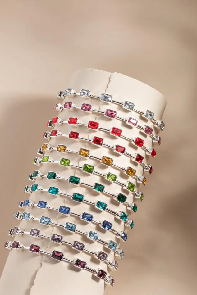 Bracelets Women Alex And Ani May Birthstone Emerald Cut Bangle Gold