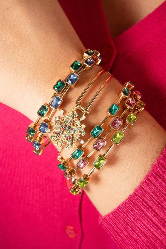 Bracelets Women Alex And Ani May Birthstone Emerald Cut Bangle Gold