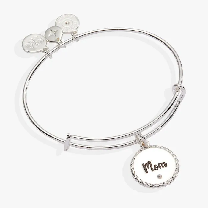 Bracelets Women Alex And Ani Mom Charm Bangle Gold