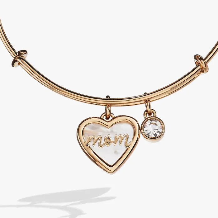 Bracelets Women Alex And Ani Mom Mother Of Pearl Bangle Gold