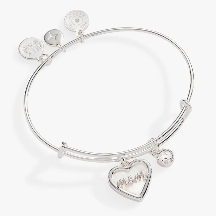 Bracelets Women Alex And Ani Mom Mother Of Pearl Bangle Gold