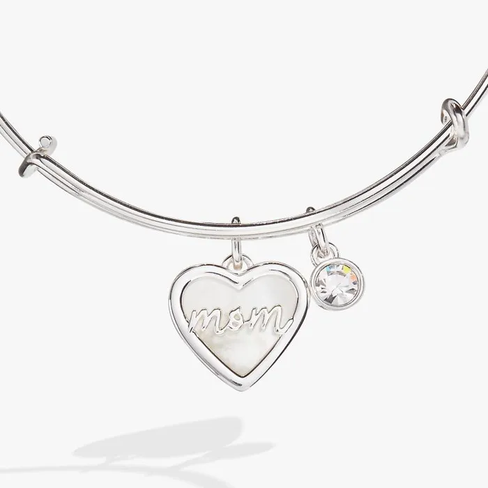Bracelets Women Alex And Ani Mom Mother Of Pearl Bangle Gold