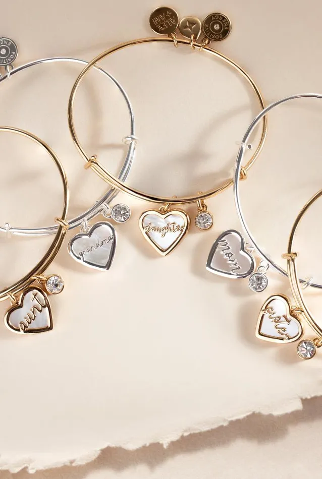 Bracelets Women Alex And Ani Mom Mother Of Pearl Bangle Gold