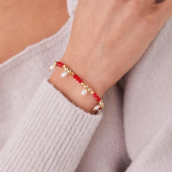 Bracelets Women Alex And Ani Pearl Hearts Stretch Bracelet Silver
