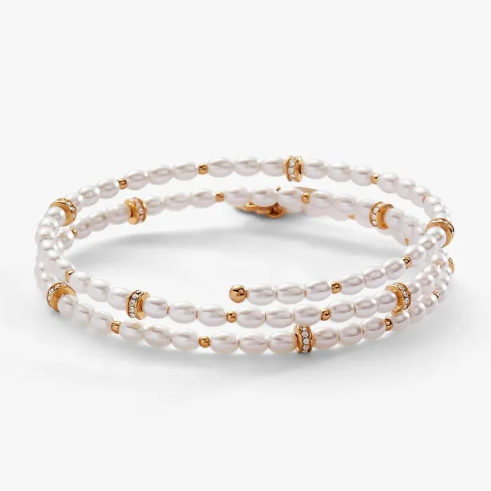 Bracelets Women Alex And Ani Pearl Wrap Bracelet Shiny Gold