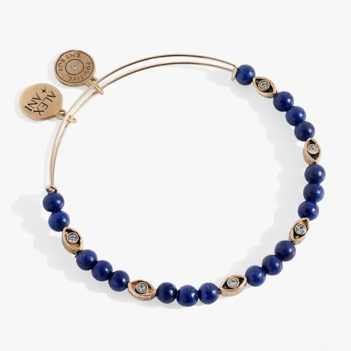 Bracelets Women Alex And Ani Untamed Evil Eye Lapis Bangle Antique Gold