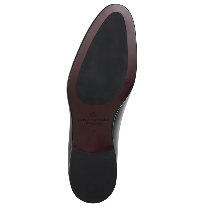 Bruno Magli Angelo Whole Cut Oxford Black Patent Men Laceups and Oxfords