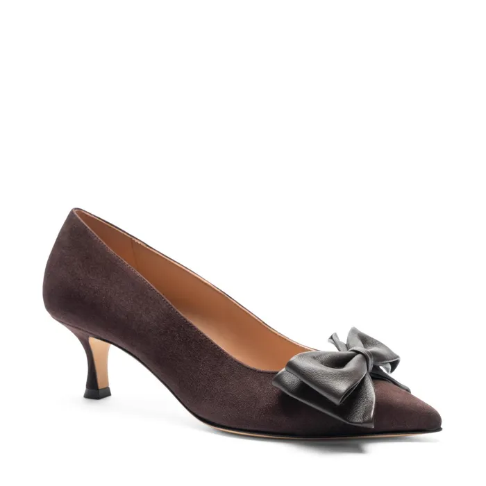 Bruno Magli Nadia Pump Brown Suede Women Heels