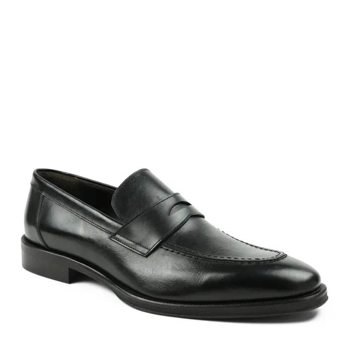 Bruno Magli Nathan Penny Loafer 8211 Black Men Dress Shoes