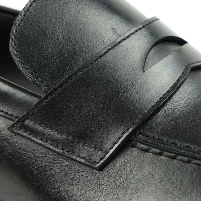 Bruno Magli Nathan Penny Loafer 8211 Black Men Dress Shoes
