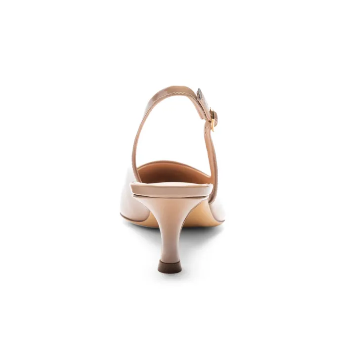 Bruno Magli Palerma Slingback Pump Biscuit Patent Women Heels