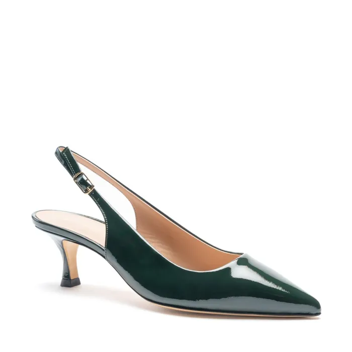 Bruno Magli Palerma Slingback Pump Emerald Patent Women Pumps