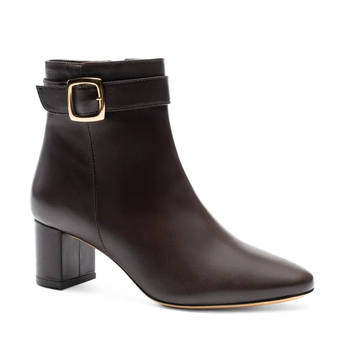 Bruno Magli Petra Side Zip Boot Brown Women Boots