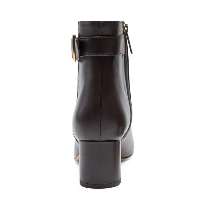 Bruno Magli Petra Side Zip Boot Brown Women Boots