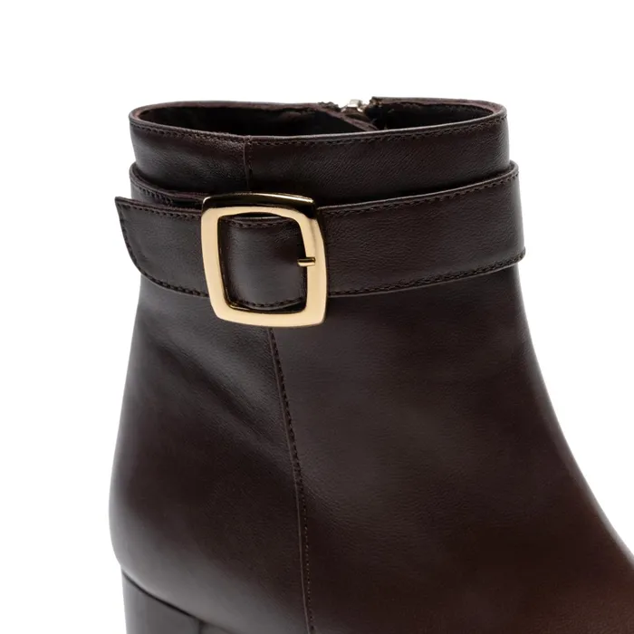 Bruno Magli Petra Side Zip Boot Brown Women Boots