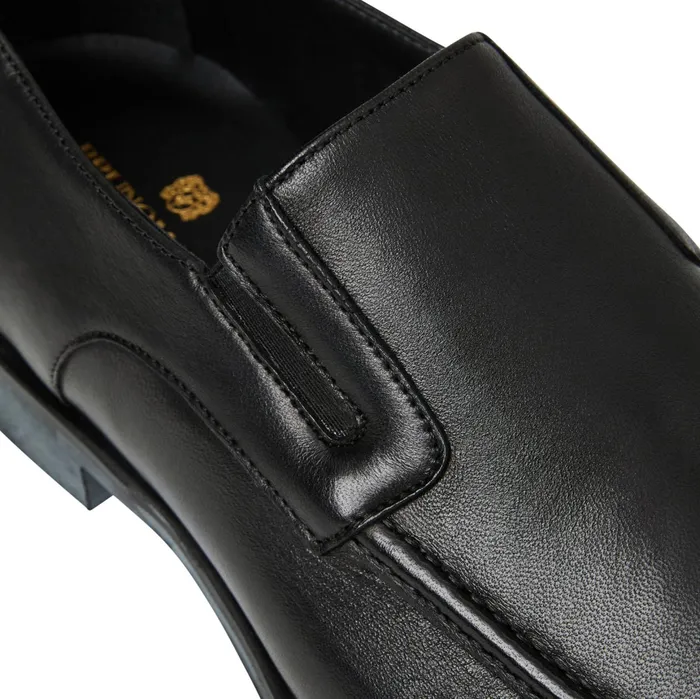 Bruno Magli Raging Leather Slipon 8211 Black Leather Men Loafers and Slipons