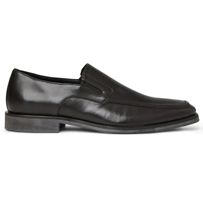 Bruno Magli Raging Leather Slipon 8211 Dark Brown Leather Men Dress Shoes