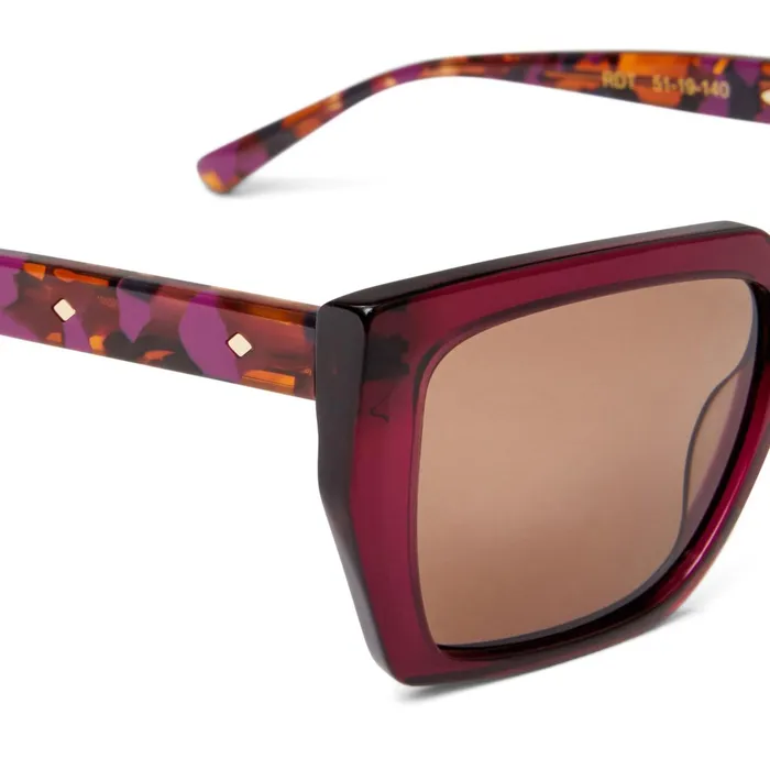 Bruno Magli Ricci Sunglasses Red Tortoise Women Sunglasses