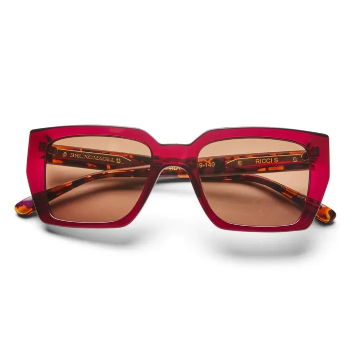 Bruno Magli Ricci Sunglasses Red Tortoise Women Sunglasses