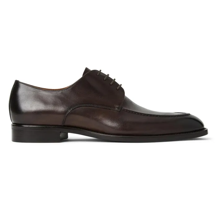 Bruno Magli Santino Classic Leather DerbyBrown Men Laceups and Oxfords