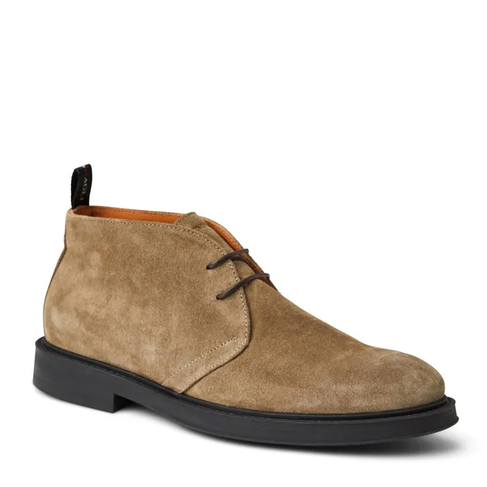 Bruno Magli Taddeo Classic Chukka Suede BootTaupe Men Boots