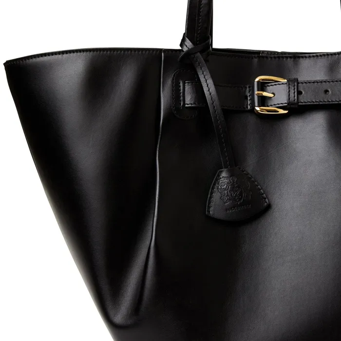 Bruno Magli Tessa Black Calf Tote Women Handbags