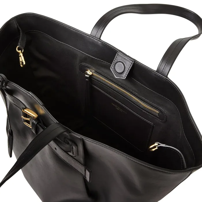 Bruno Magli Tessa Black Calf Tote Women Handbags