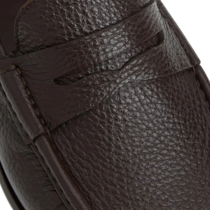 Bruno Magli Tonio Slip On Loafer Brown Cervo Leather Men Loafers and Slipons