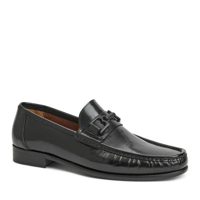 Bruno Magli Trieste Classic Leather Loafer Black Men Loafers and Slipons