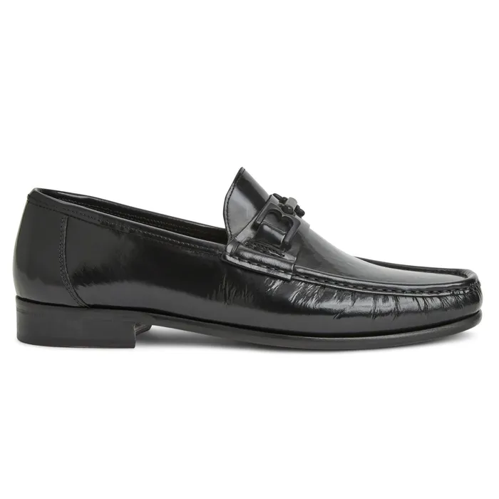 Bruno Magli Trieste Classic Leather Loafer Black Men Loafers and Slipons