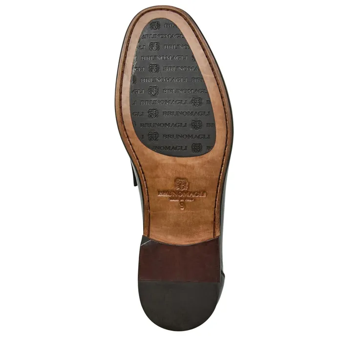 Bruno Magli Trieste Classic Leather Loafer Black Men Loafers and Slipons