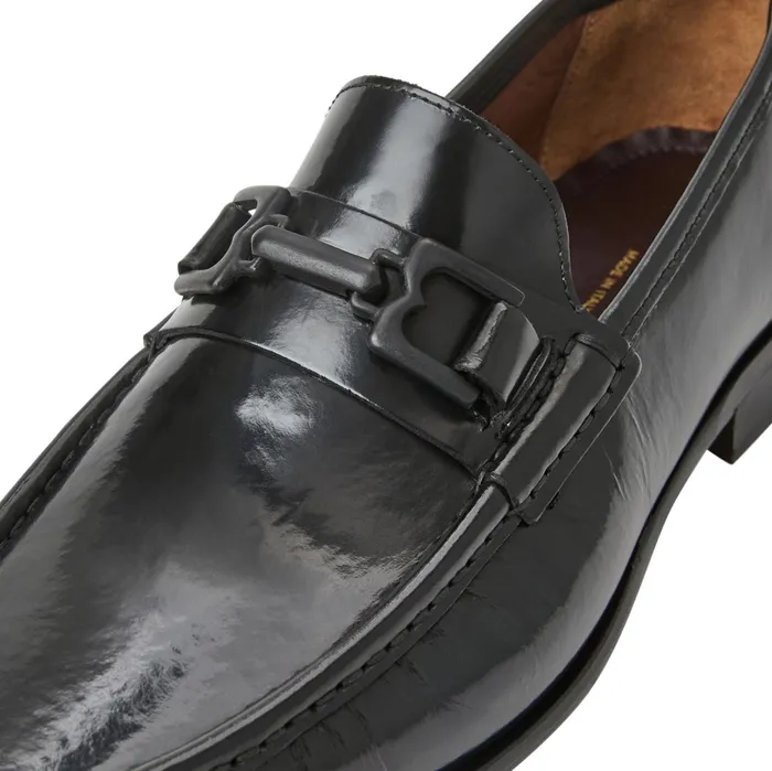 Bruno Magli Trieste Classic Leather Loafer Black Men Loafers and Slipons