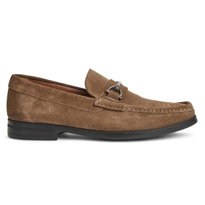 Bruno Magli Veneto Bit Slip On LoaferTaupe Suede Men Loafers and Slipons