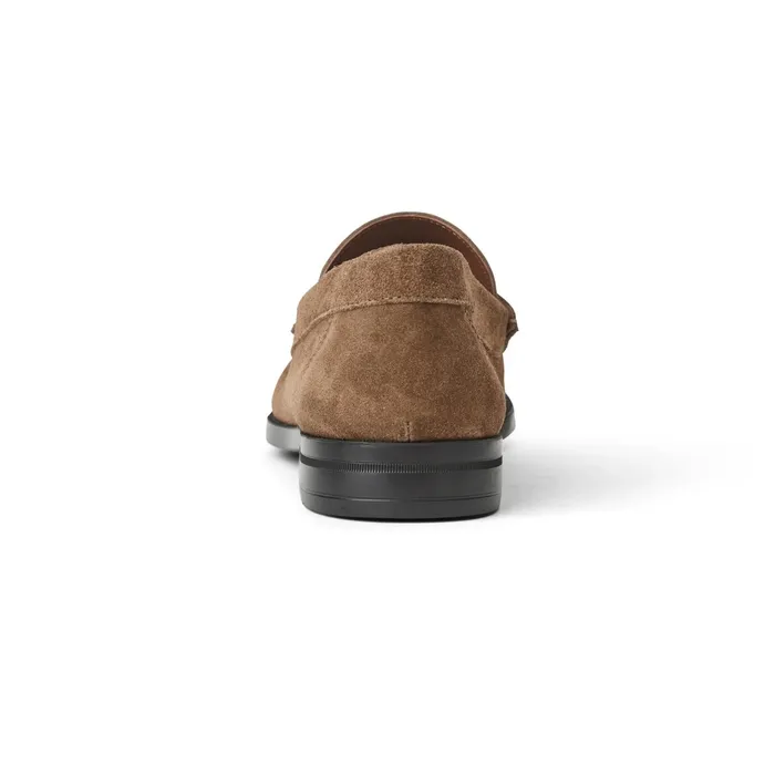 Bruno Magli Veneto Bit Slip On LoaferTaupe Suede Men Loafers and Slipons