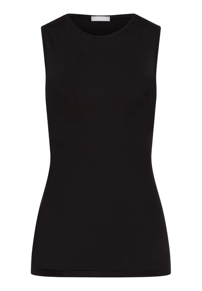 Built Up Tank Top Black Women HANRO Lounge Tops