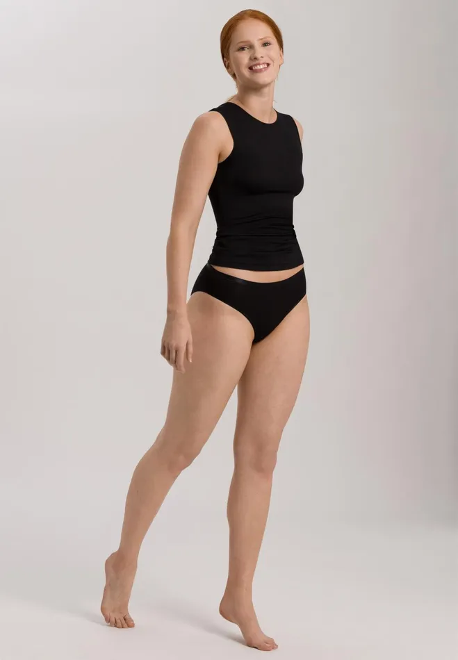Built Up Tank Top Black Women HANRO Lounge Tops