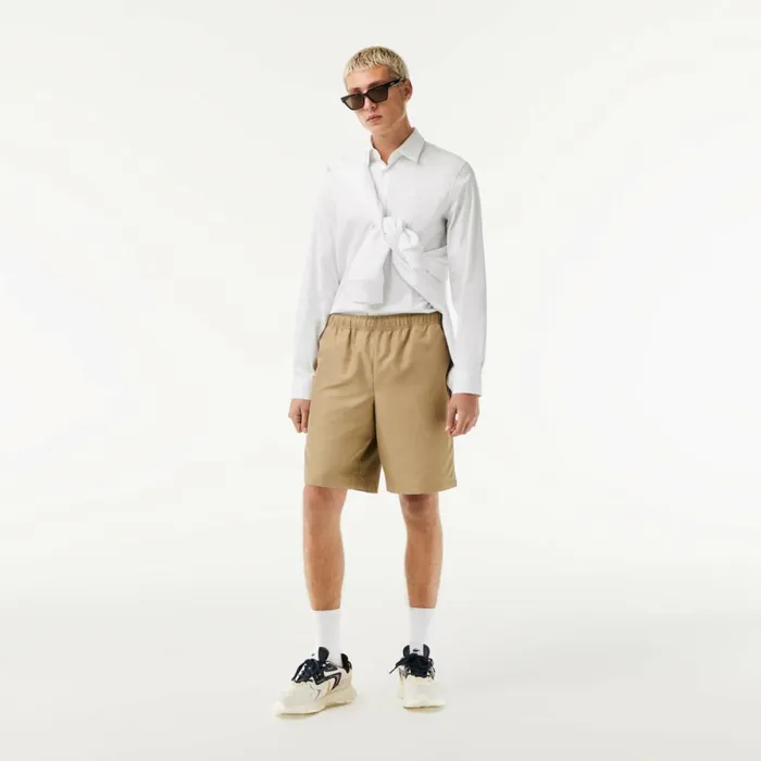 Button Down Shirts Men Lacoste Men039s Slim Fit French Collar Cotton Poplin Shirt White 001