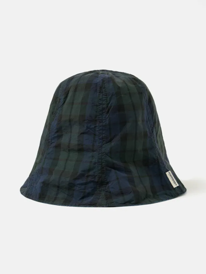 Cableami Reversible Tulip Hat In IndigoBlackwatch 5oz ChambrayCordu Men Universal Works Hats