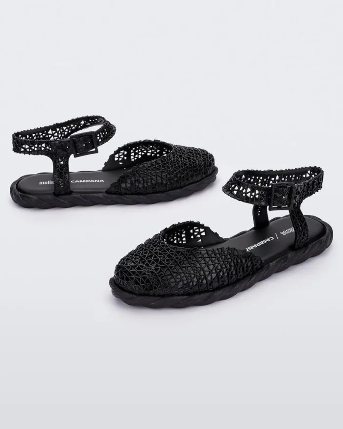 Campana Espadrille Black Women Melissa Sandals