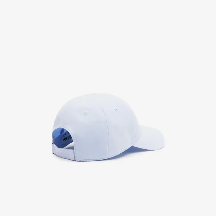 Caps and Hats Men Lacoste Mens SPORT X Novak Djokovic Microfiber Cap Light Blue Ir6