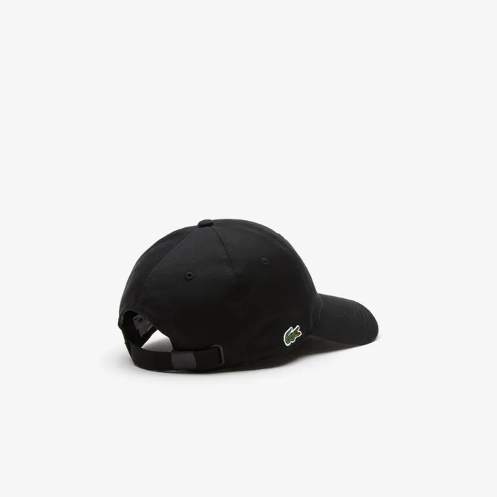 Caps and Hats MenWomen Lacoste Unisex Organic Cotton Twill Cap Black 031