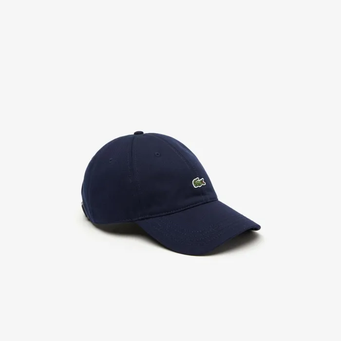 Caps and Hats MenWomen Lacoste Unisex Organic Cotton Twill Cap Navy Blue 166