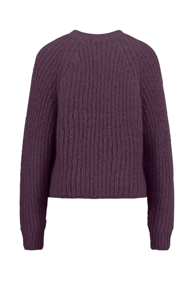 Cardigan Women FYNCHHATTON Parting Jacket Made Of Alpaca Wool Mix Mauve Rosemodern Plumwarm Gray