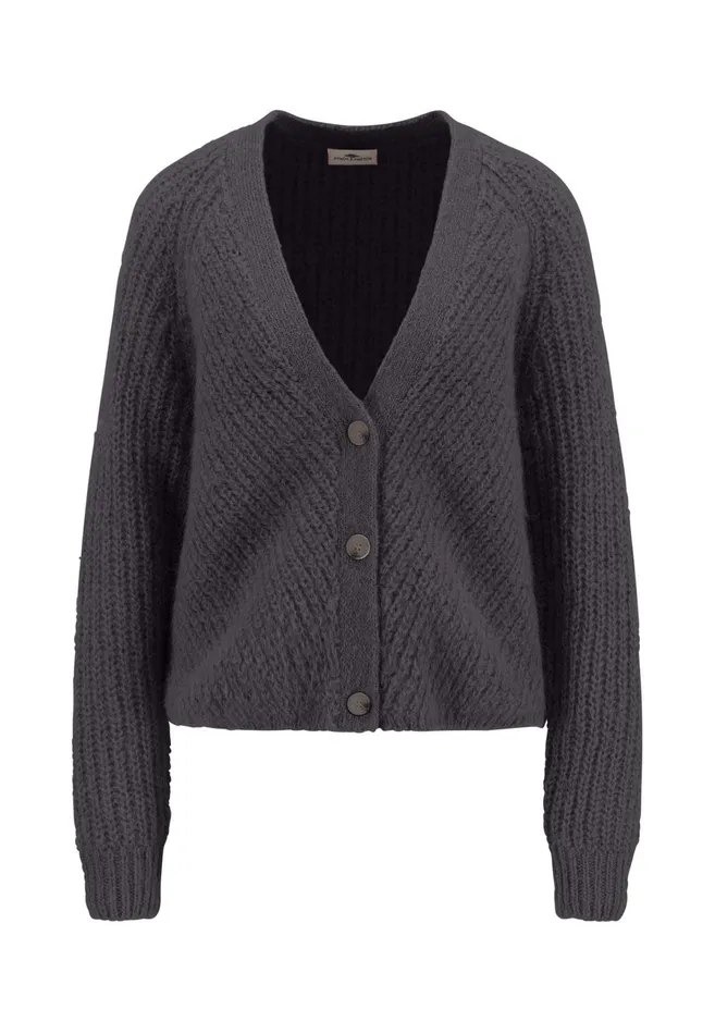 Cardigan Women FYNCHHATTON Parting Jacket Made Of Alpaca Wool Mix Mauve Rosemodern Plumwarm Gray