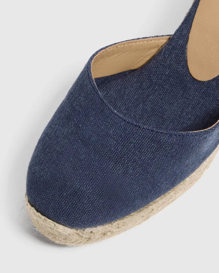 Castaer Carina6002 Azul Oxford Women Wedges